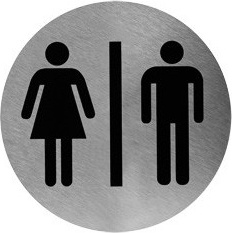PS0001CS Знак туалета унисекс mediclinics 