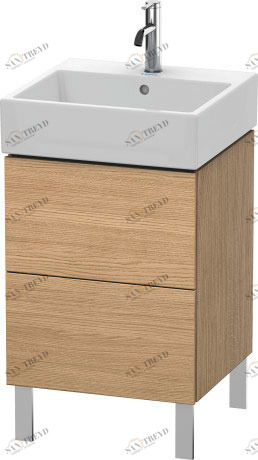 LC677405252 Тумбочка напольная L-Cube #LC6774 484 x 459 мм Европейский дуб, декор Duravit
