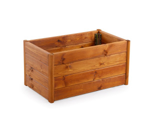 Прямоугольный низкий плантатор из сосны