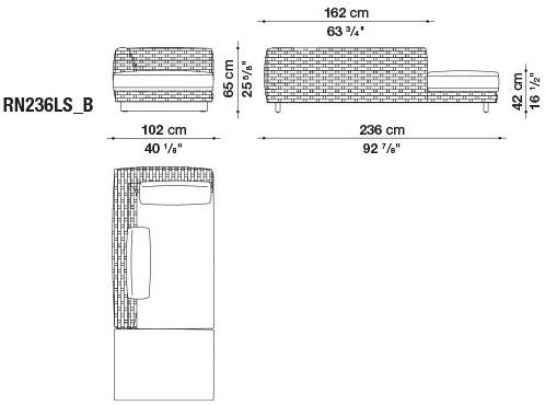 B&B Italia Outdoor Диван Textilene Ray outdoor sun-id-1456367 - Вид №6