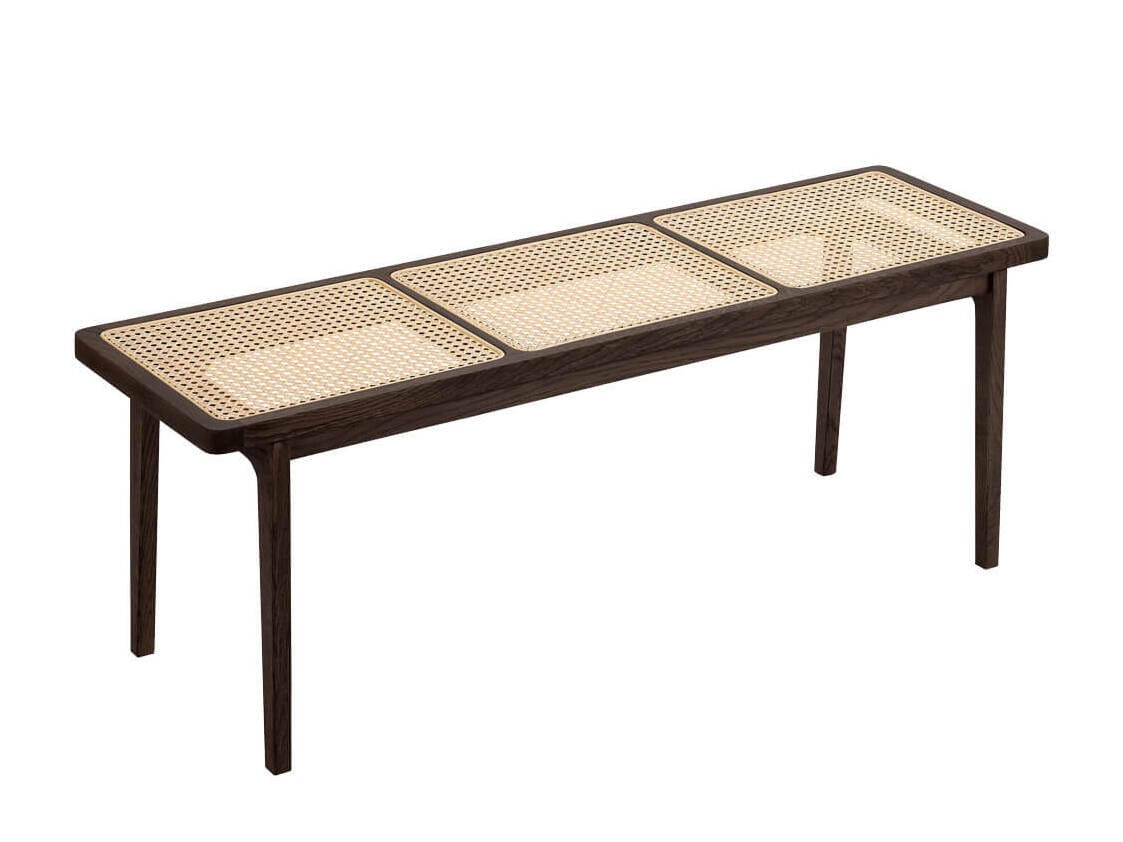 Скамейка из французского дуба и ротанга NORR11 Le Roi ARCH-00130998 - Вид №7