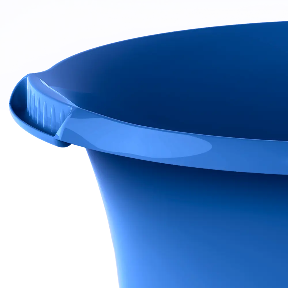 Таз круглый «Водолей» 16 л пластик цвет синий MARTIKA STLM-2181750 - Вид №3