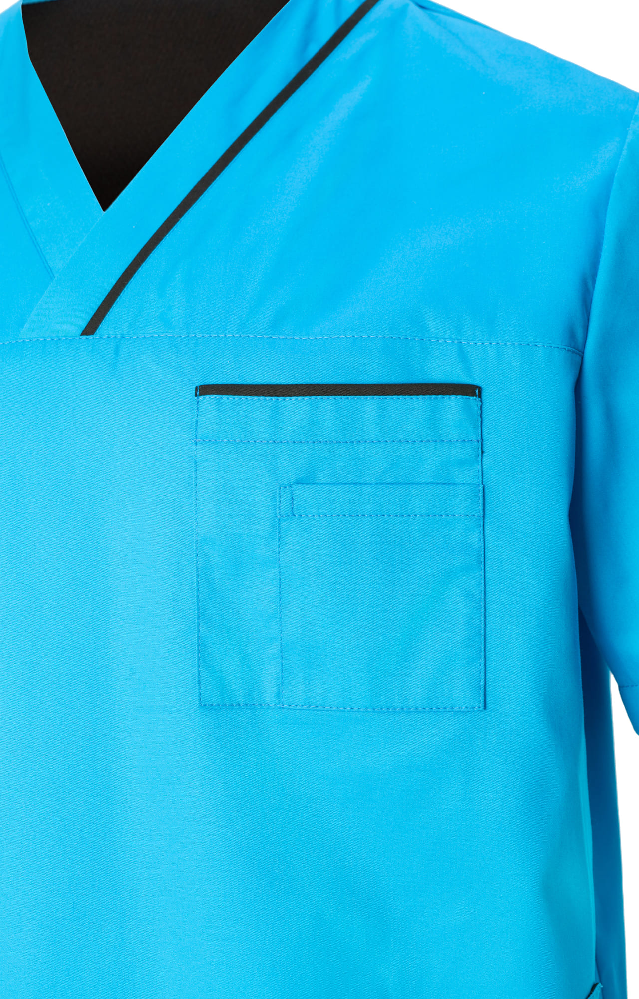 5040187 Куртка ОРИОН мужская бирюза черная  Медицинская одежда  размер 60-62/170-176 Спецодежда  - Вид №2