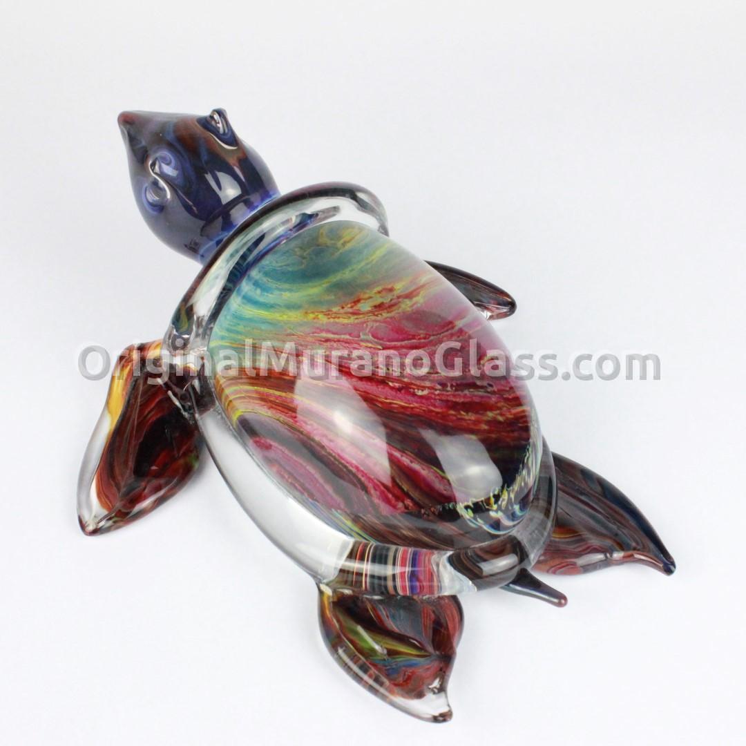 245 ORIGINALMURANOGLASS Скульптура Черепаха - автор Andrea Tagliapietra - муранское стекло OMG 27 см  - Вид №1