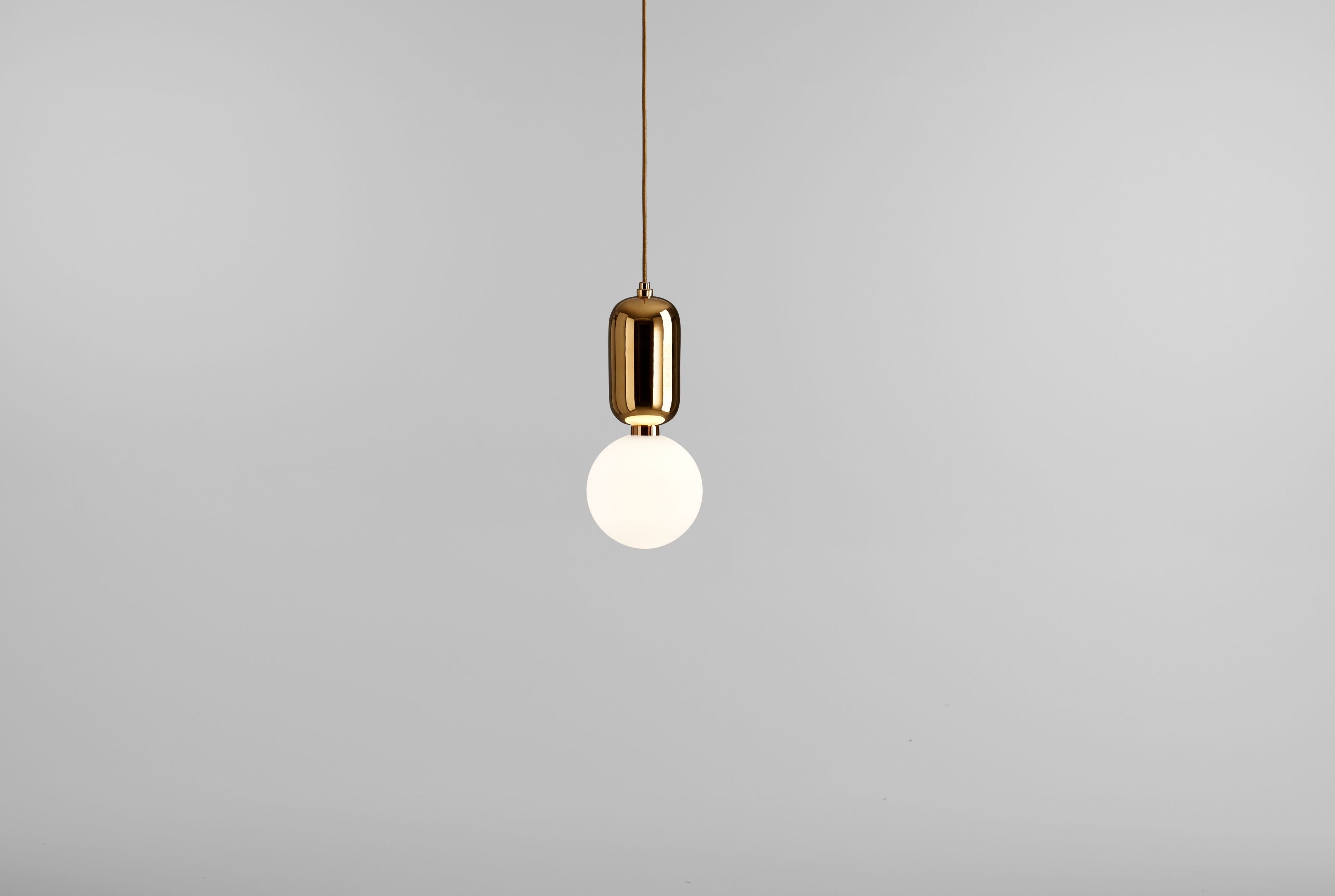 Керамическая и опаловая стеклянная подвесная лампа PARACHILNA Aballs ARCH-00061642 - Вид №3