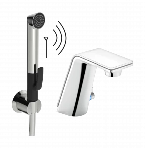 Oras 8712F Смеситель для умывальника, 6 V 8712F ALESSI Sense Хром/Белый