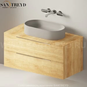 Flaminia BOX Настенная тумба для раковины 105 см с 2-мя ящиками BX839.WQ