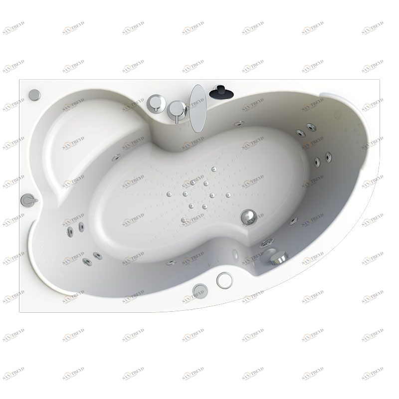 Гидромассаж "Спортивный Chrome" на ванну Ирма 169х110 (двигатель 900 Вт, система "Turbo-pool", джет Джереми - 12 шт.) Radomir 1-65-2-0-3-217