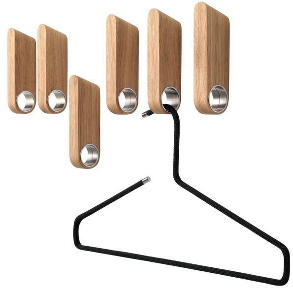 Schönbuch Настенная вешалка из нержавеющей стали и дерева Schonbuch sun-id-1381804 - Вид №1