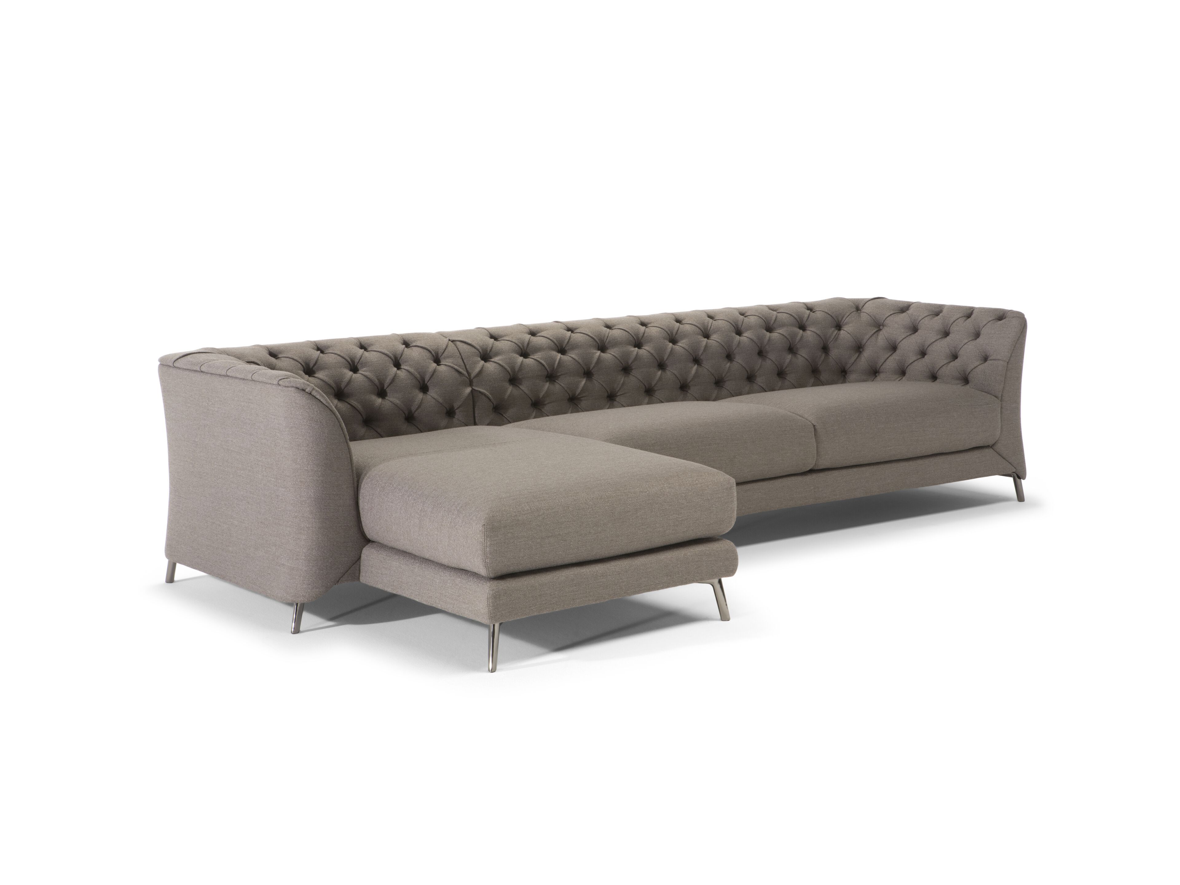 Тканевый диван с полуостровом Natuzzi Italia La scala ARCH-00119662 - Вид №1