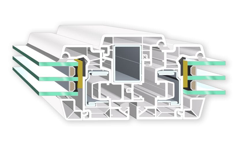 ПВХ створки окна Veka SOFTLINE 76 ITALIA ARCH-00023738 - Вид №5
