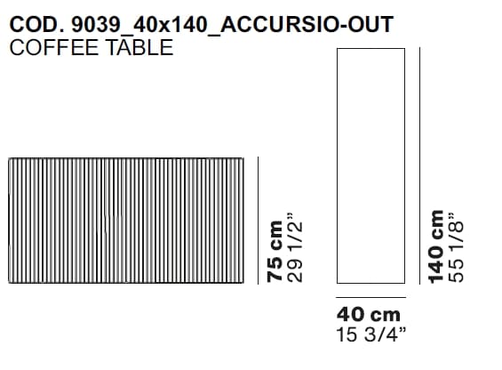 Стальной прямоугольный садовый стол La Cividina Accursio Outdoor ARCH-00031852 - Вид №7