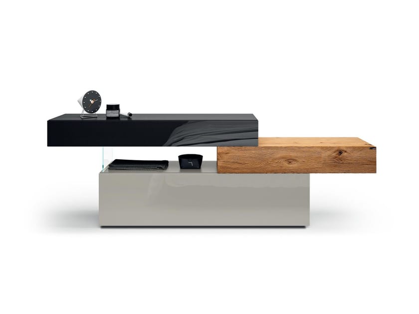 Деревянный и стеклянный комод Lago 36e8 ARCH-00045539