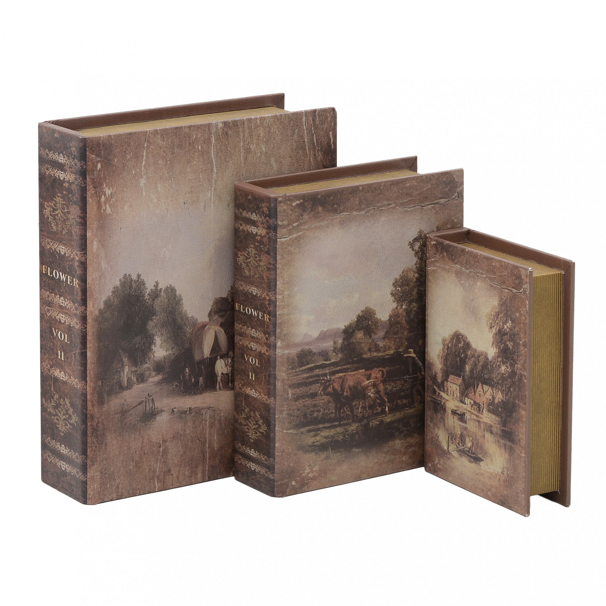 3870929.0019 шкатулка-книга, набор из 3шт TO4ROOMS 