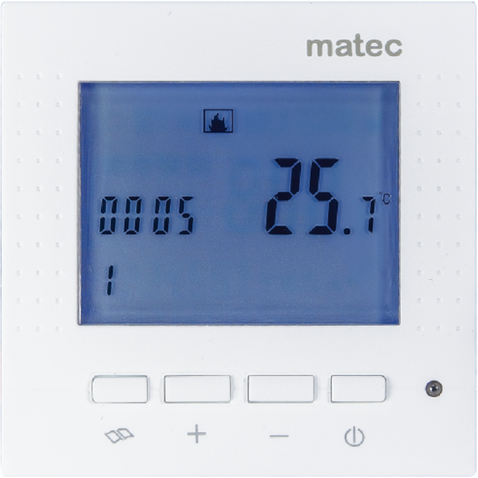 91270787 Терморегулятор для теплого пола Matec RTP-01 электронный программируемый цвет белый STLM-0530223 ZAMEL