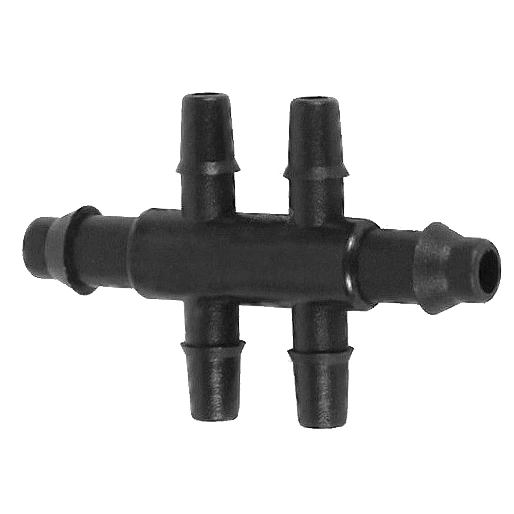 2903 Разветвитель для капельниц на четыре микротрубки 3мм с двух микротрубок по 6мм LAB.Space 