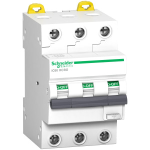 A9D17320 Дифавтомат Acti9 3P 20А ( C ) 10 кА, 30 мА ( A ) Schneider Electric Acti 9
