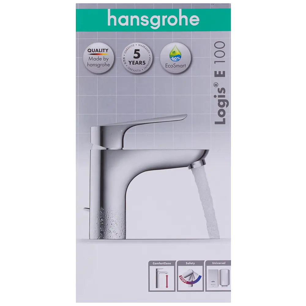 Смеситель для раковины Hansgrohe Logis E однорычажный с высоким изливом цвет хром 18624903 STLM-2137226 - Вид №9