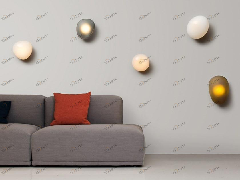 ANDlight Настенный светильник из стекла Pebble sun-id-1358614