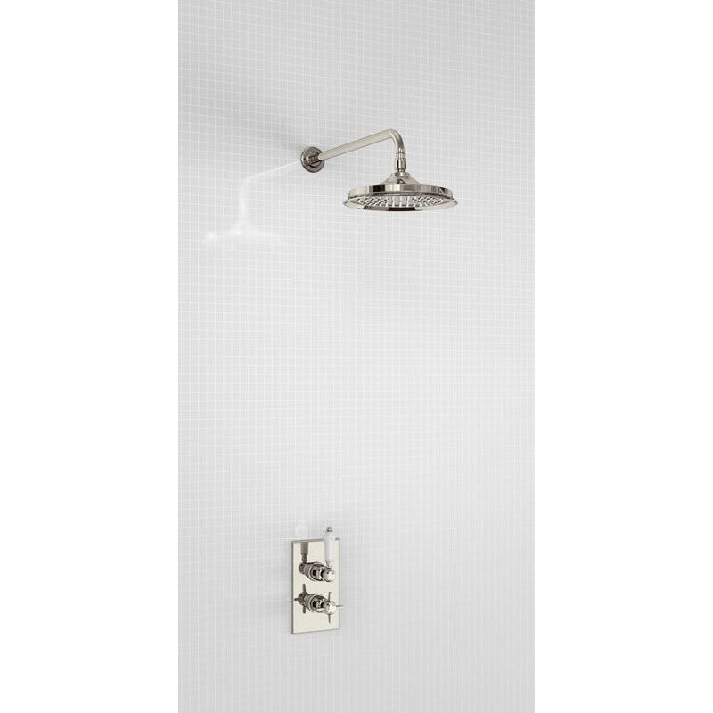 Душевая стойка с встроенным термостатом на 1 выпуск, верхняя лейка 9' [H400-ARC] Arcade Burlington ARCV34 NKL, ARCV17 NKL, ARCV11 NKL - Вид №1