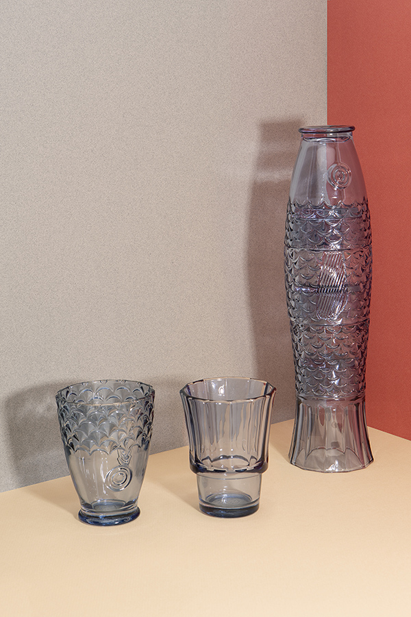 DYKOIFIBL Набор подарочный из 4-х стаканов koifish, голубой Doiy  - Вид №2