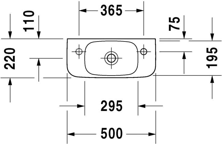 0713500000 Подвесная раковина настенная овальная Duravit Durastyle - Вид №3