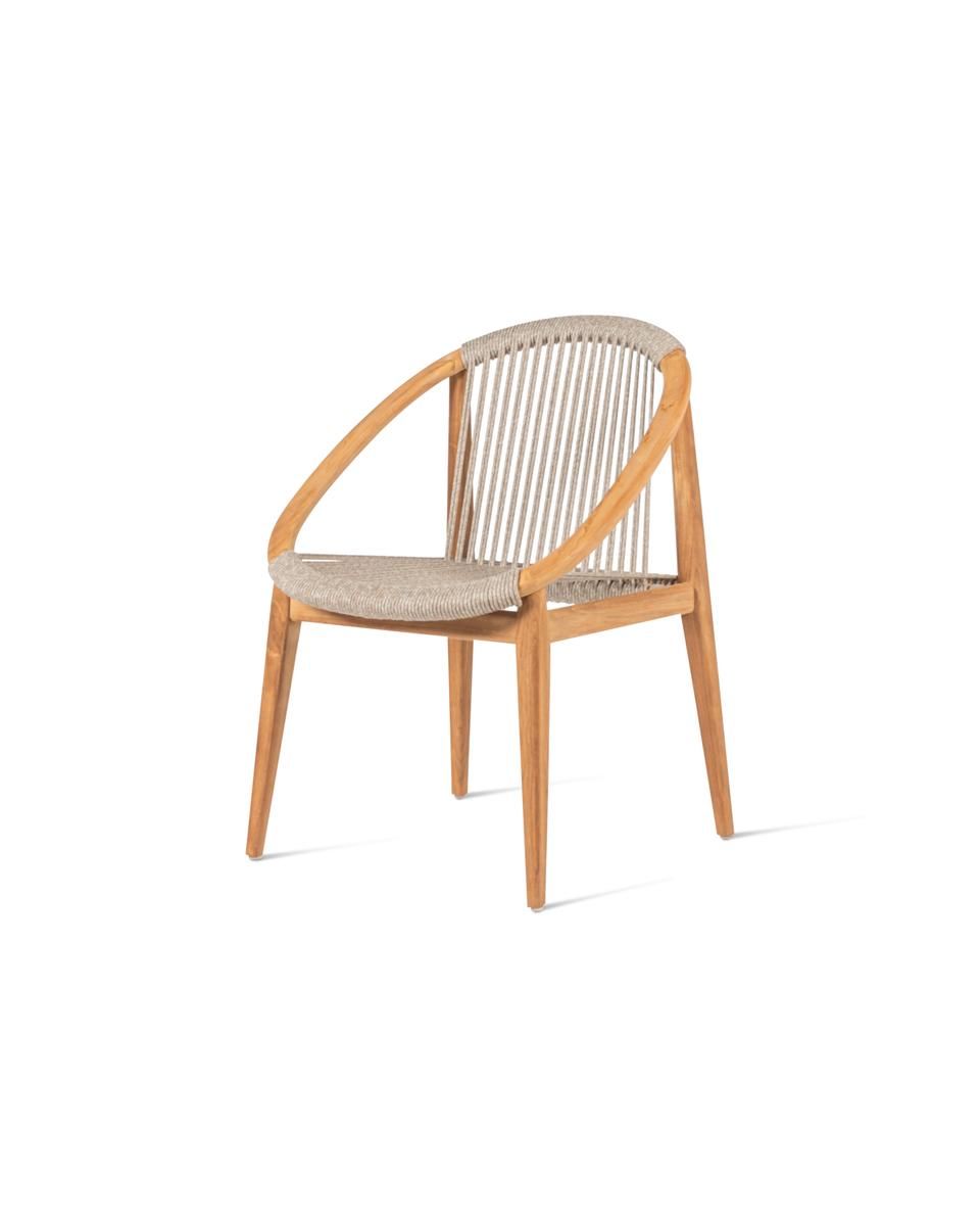 Садовый стул из тика и веревки с подлокотниками Vincent sheppard FRIDA ARCH-00085388 - Вид №11