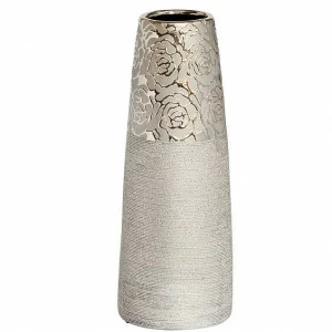 Ваза керамическая белая конус 30 см GARDA DECOR - 135290 Белый