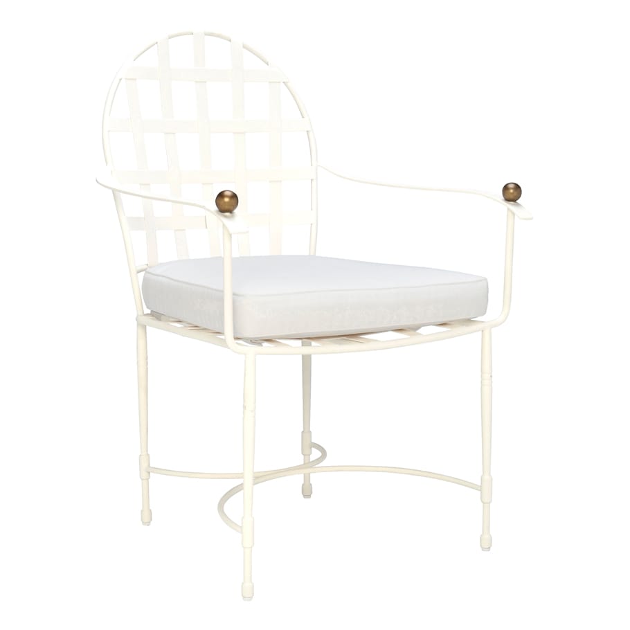 Стул медальона из нержавеющей стали с подлокотниками JANUS et Cie ARCH-00088012 - Вид №14