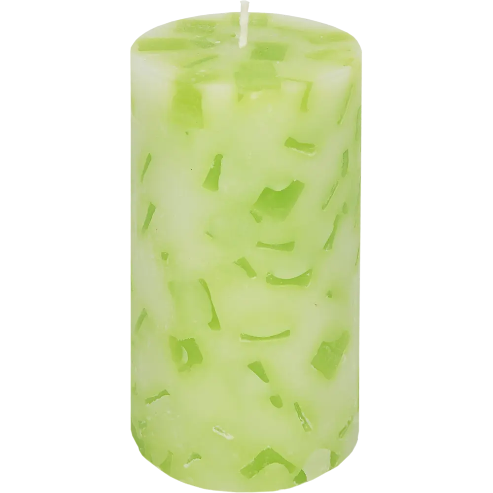 89369070 Свеча столбик ароматизированная Лемонграсс бело-зеленая 13 см STLM-0836222 Santreyd 