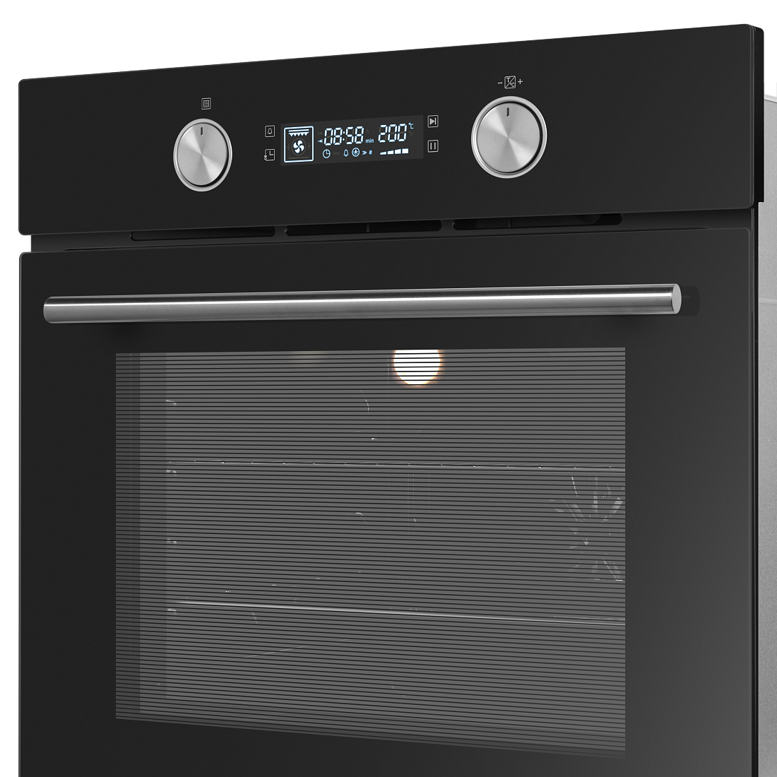 9100950 Электрический духовой шкаф HOMSair OEM606BK черный STDN-0100192 - Вид №6