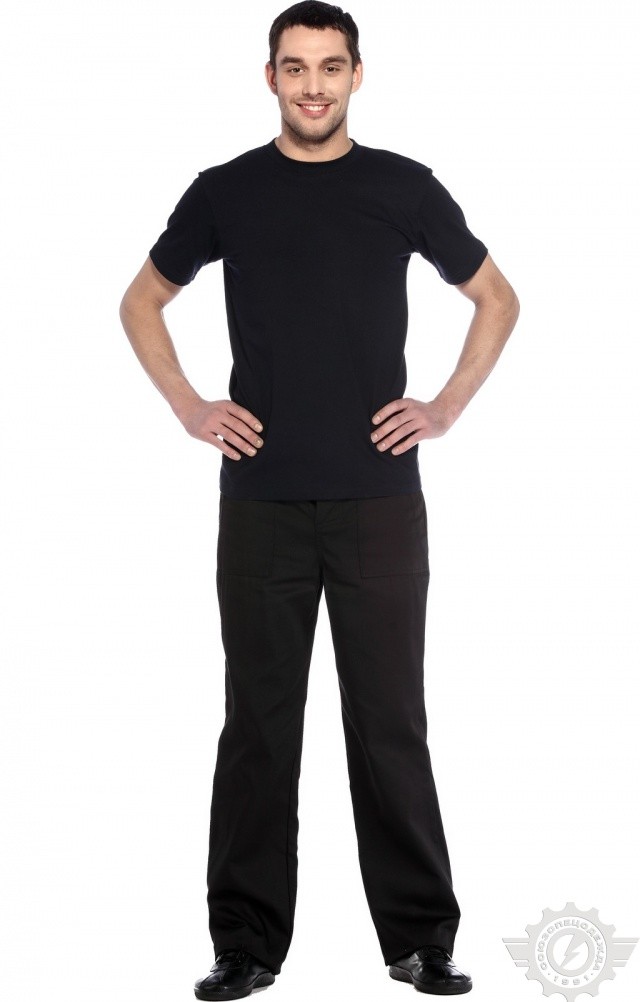 61051 Футболка "Престиж" темно-синяя  Одежда для официантов  размер XXL (54) Спецодежда  - Вид №8