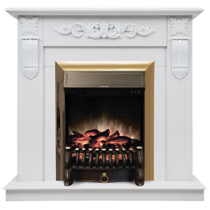 90368547 Каминокомплект DOMINICA STD/EUG WT + FOBOS-S LUX BR SHB CLASSIC STD STLM-0202863 REALFLAME