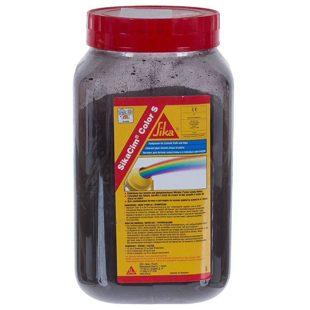 Краситель для бетона и смесей Sika SikaCim Color, 0.7 кг, цвет чёрный STLM-2110112