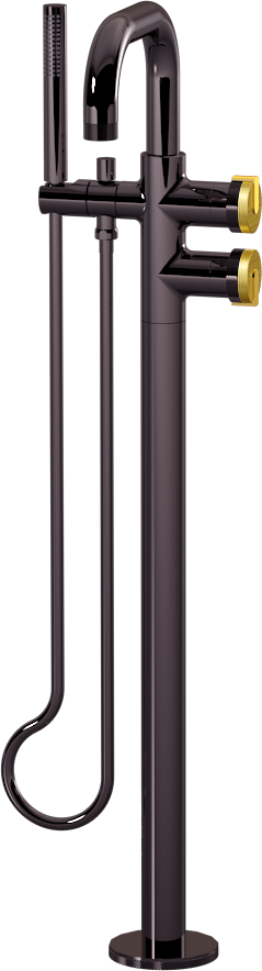 E-11557-R1BB-L1AU-OX Смеситель напольный отдельностоящий (внешняя часть) GRAFF MOD+