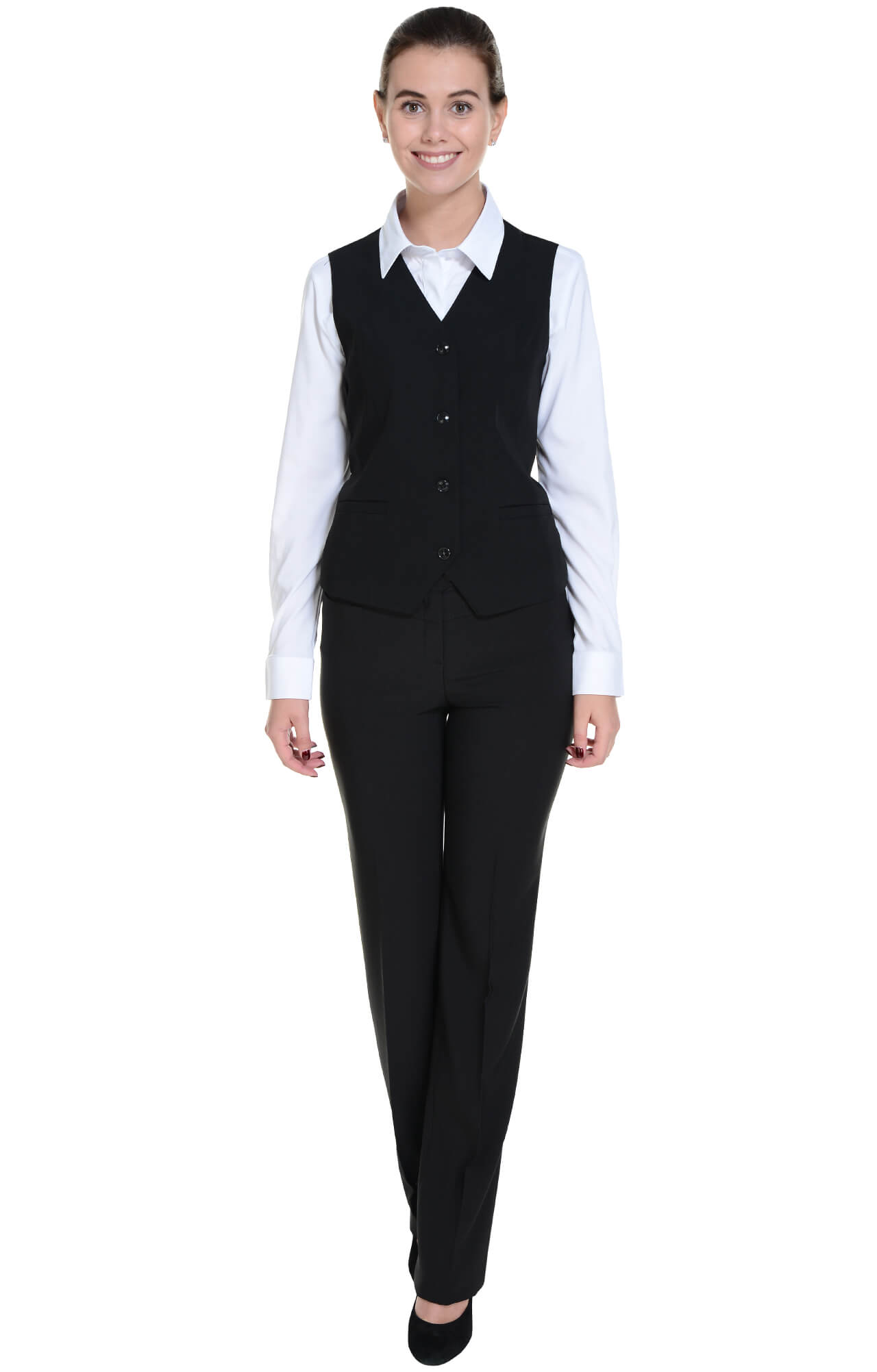 62873 Жилет  женский BLACK El-Risto  Одежда для официантов  размер 46  - Вид №6