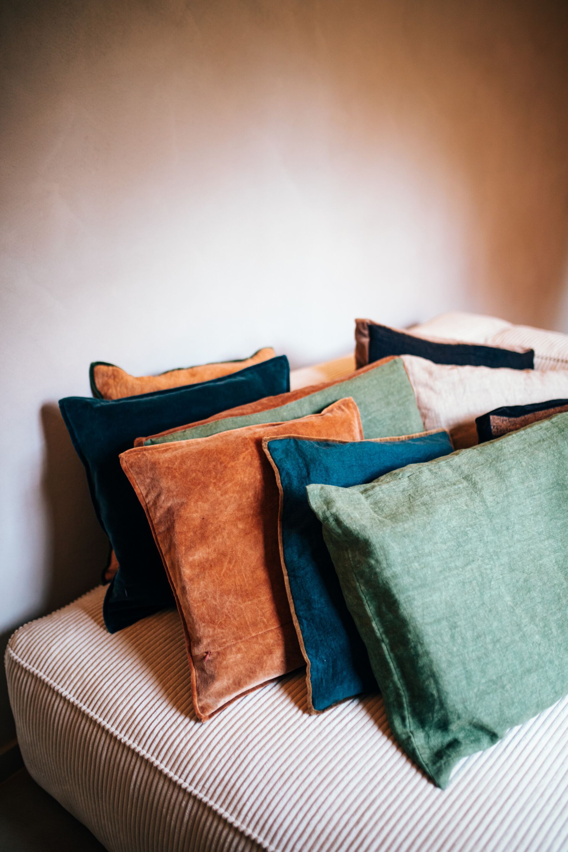 Прямоугольная однотонная льняная подушка POMAX BASICS ARCH-00153227 - Вид №15