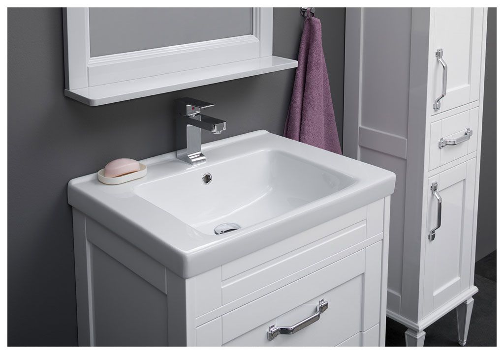 Мебель для ванной Aquanet Денвер 65 белый 00203637 - Вид №9