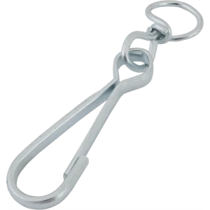 Карабин с вертлюгом тип А, оцинкованный, 90 мм