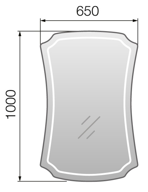У52206 Зеркало Neoclassic 2, 65 1 Marka  - Вид №2