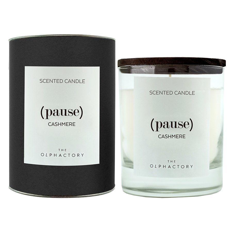 VV401ALBTO Свеча ароматическая the olphactory, pause black, Кашемир, 40 ч Ambientair  - Вид №1