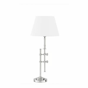 Настольная лампа Gordini от Eichholtz хром 108422 EICHHOLTZ КЛАССИЧЕСКИЕ 061864 Белый;хром