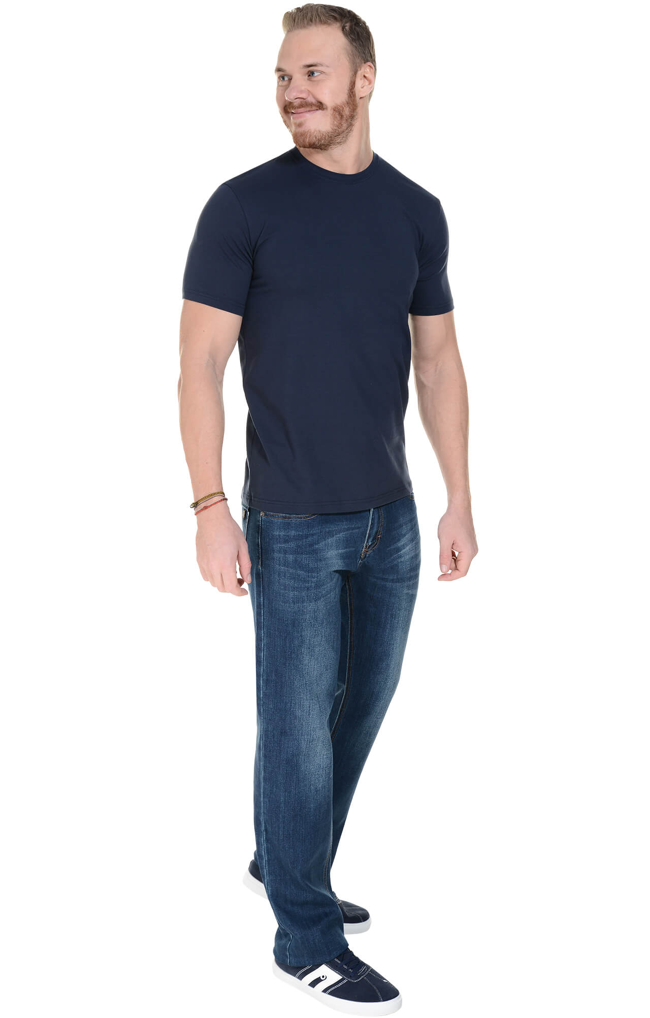 62082 Футболка мужская темно-синяя LUXE  Одежда для официантов  размер XXL  - Вид №5