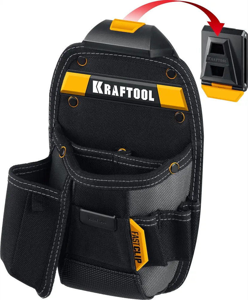 91733186 Сумка поясная для инструментов Kraftool KP-8 360x280x100 мм, полиэстер STLM-0845725