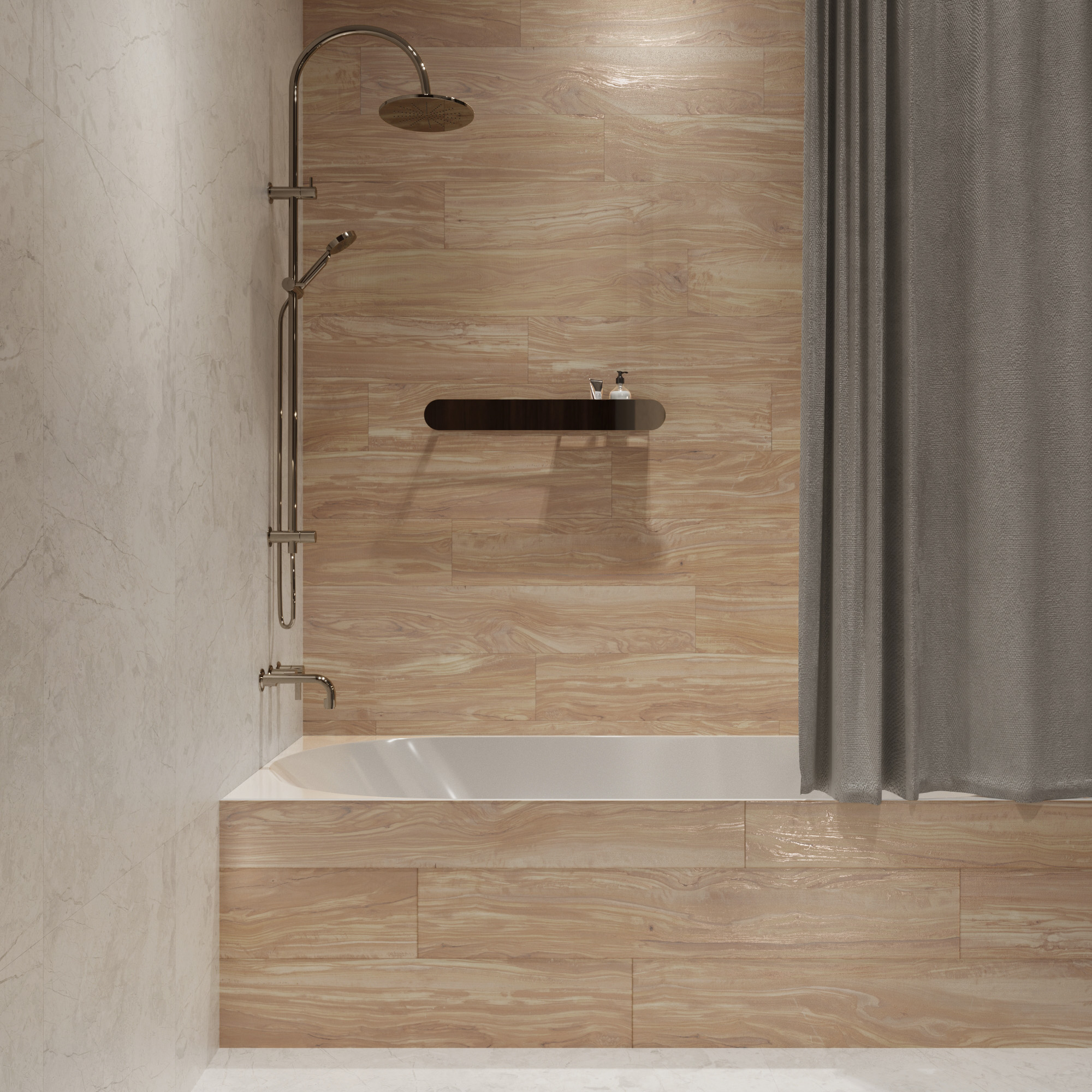 Керамогранит PEARSIAN WOOD IVORY 20х120 Creanza CW-CR02-B
