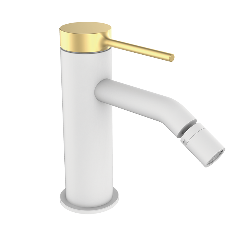 47710417 PREMIUM Белый мужчина Биде Смеситель Белое Матовое Золото GRB MIXERS 