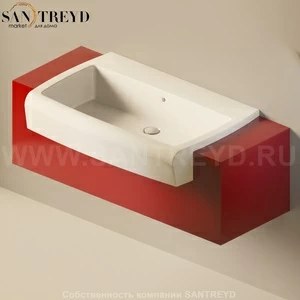 Flaminia UNA Консоль для раковины от 120 до 200 см красная UNA90C1.3011