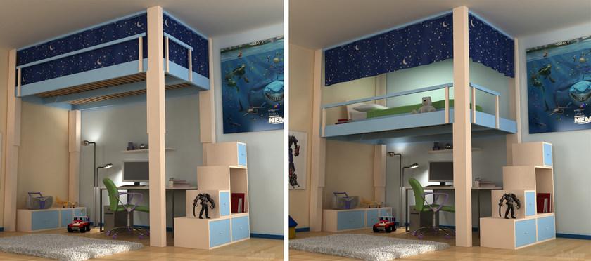 Cinius Кровать-чердак из дерева sun-id-1495246 - Вид №2