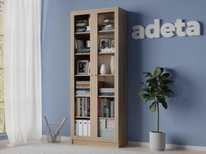 90827905 Книжный шкаф-стеллаж Билли 336 beige 80x202x30 см ЛДСП цвет бежевый STLM-0401699 ADETA