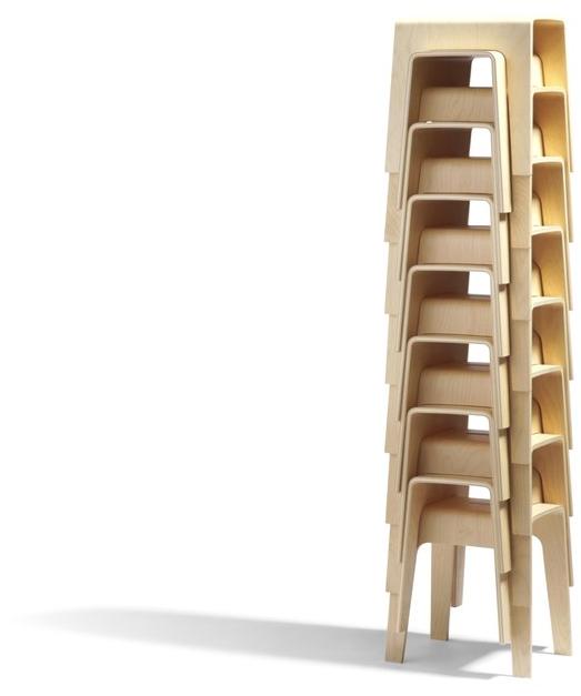 Blå Station Штабелируемый деревянный табурет Bimbo Bla Station sun-id-1459111 - Вид №10